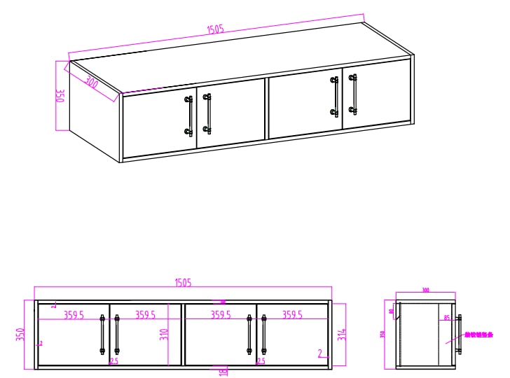 Victoria 60" Top Cabinet Wall-Mounted