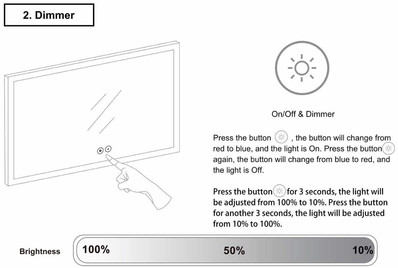 Francisco 76" LED Mirror