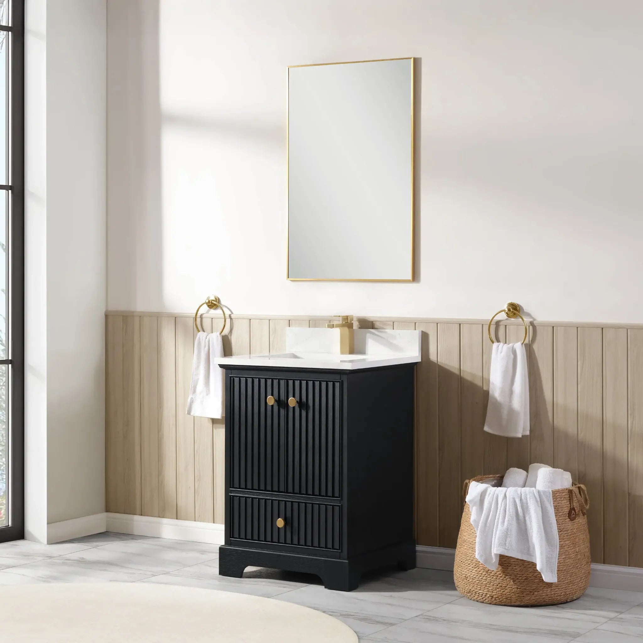 Sicily 24" Freestanding Bathroom Vanity with Sink & Countertop