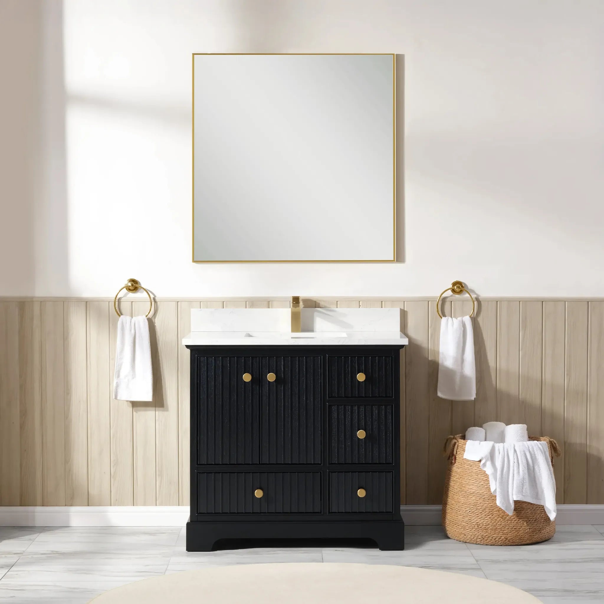 Sicily 36" Freestanding Bathroom Vanity with Sink & Countertop