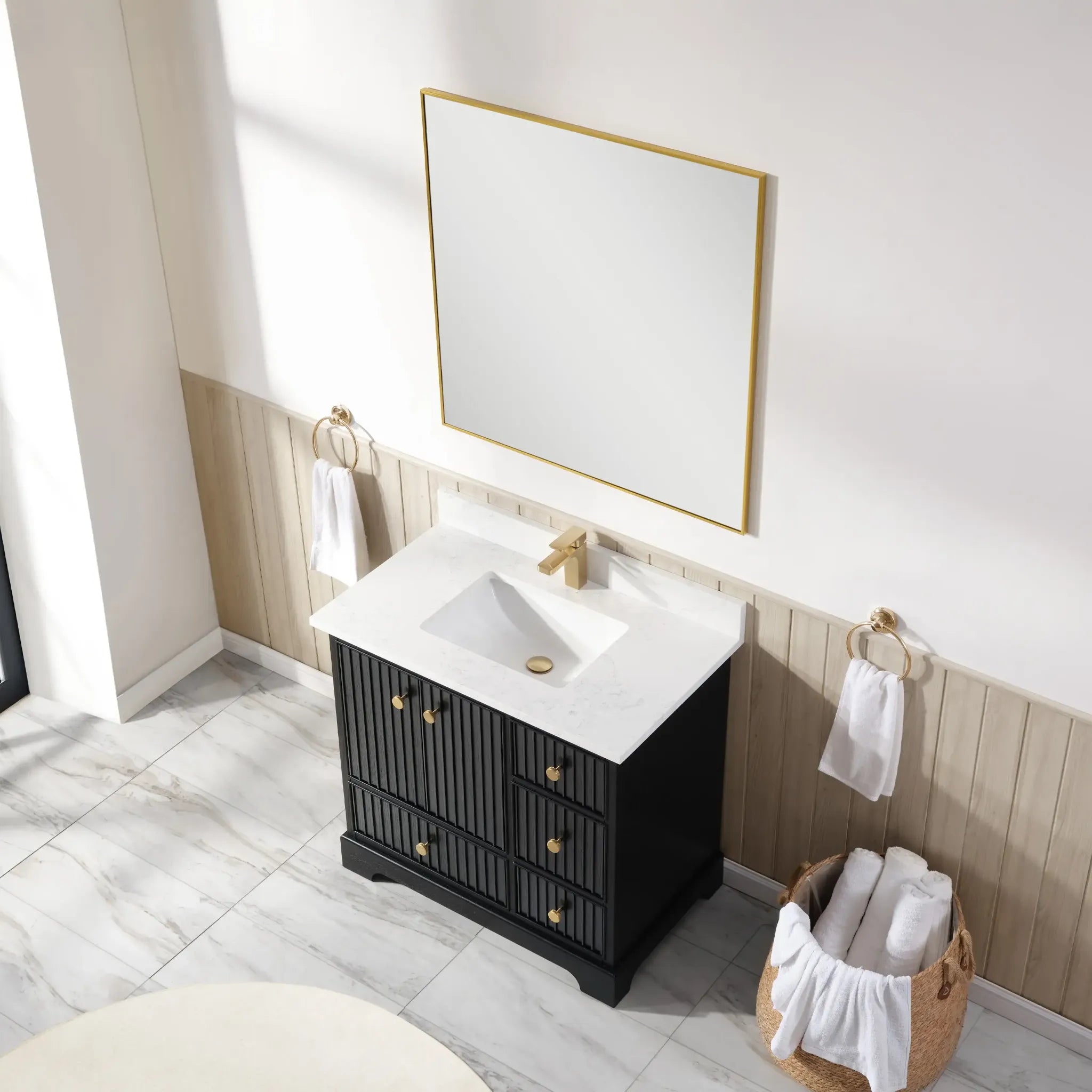 Sicily 36" Freestanding Bathroom Vanity with Sink & Countertop