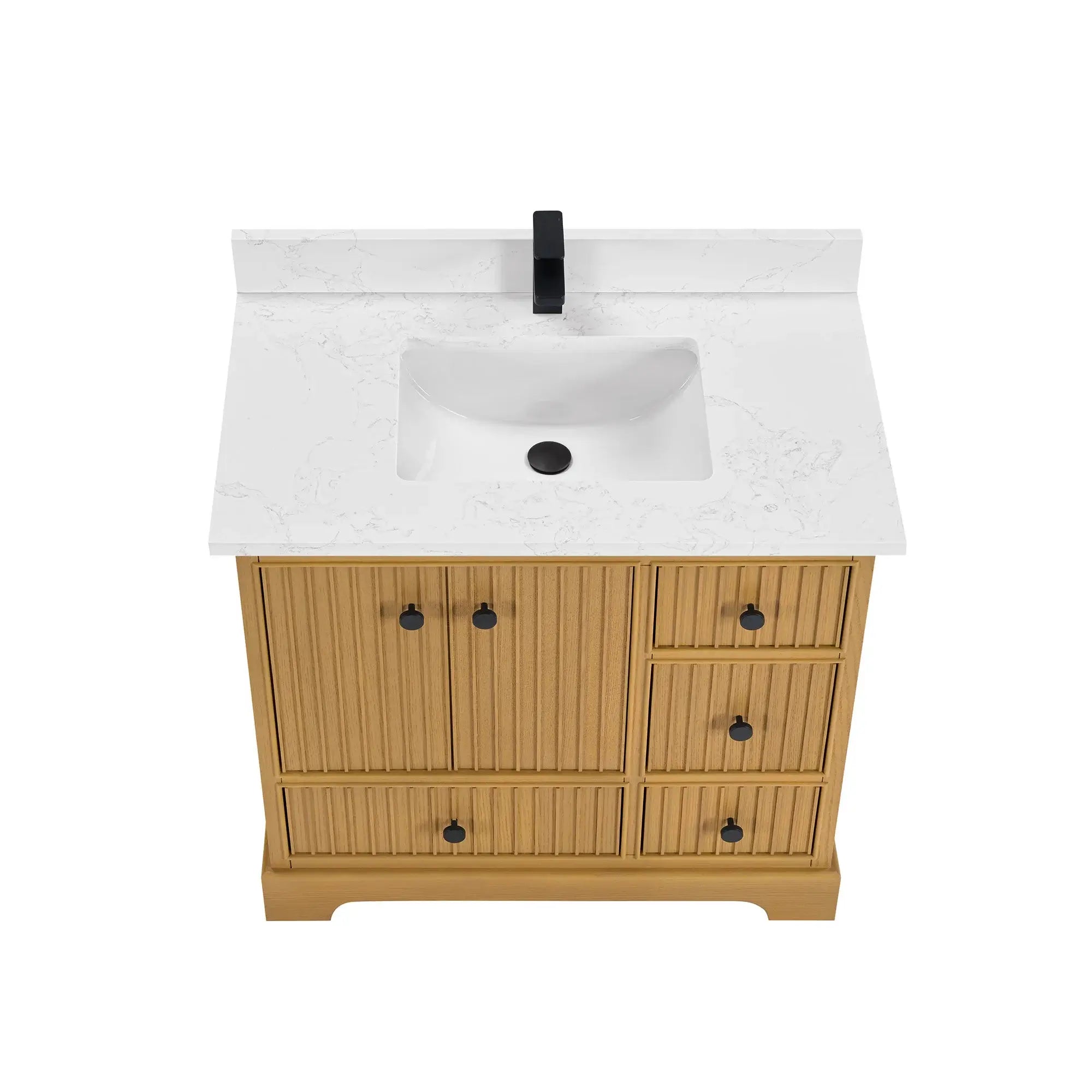 Sicily 36" Freestanding Bathroom Vanity with Sink & Countertop