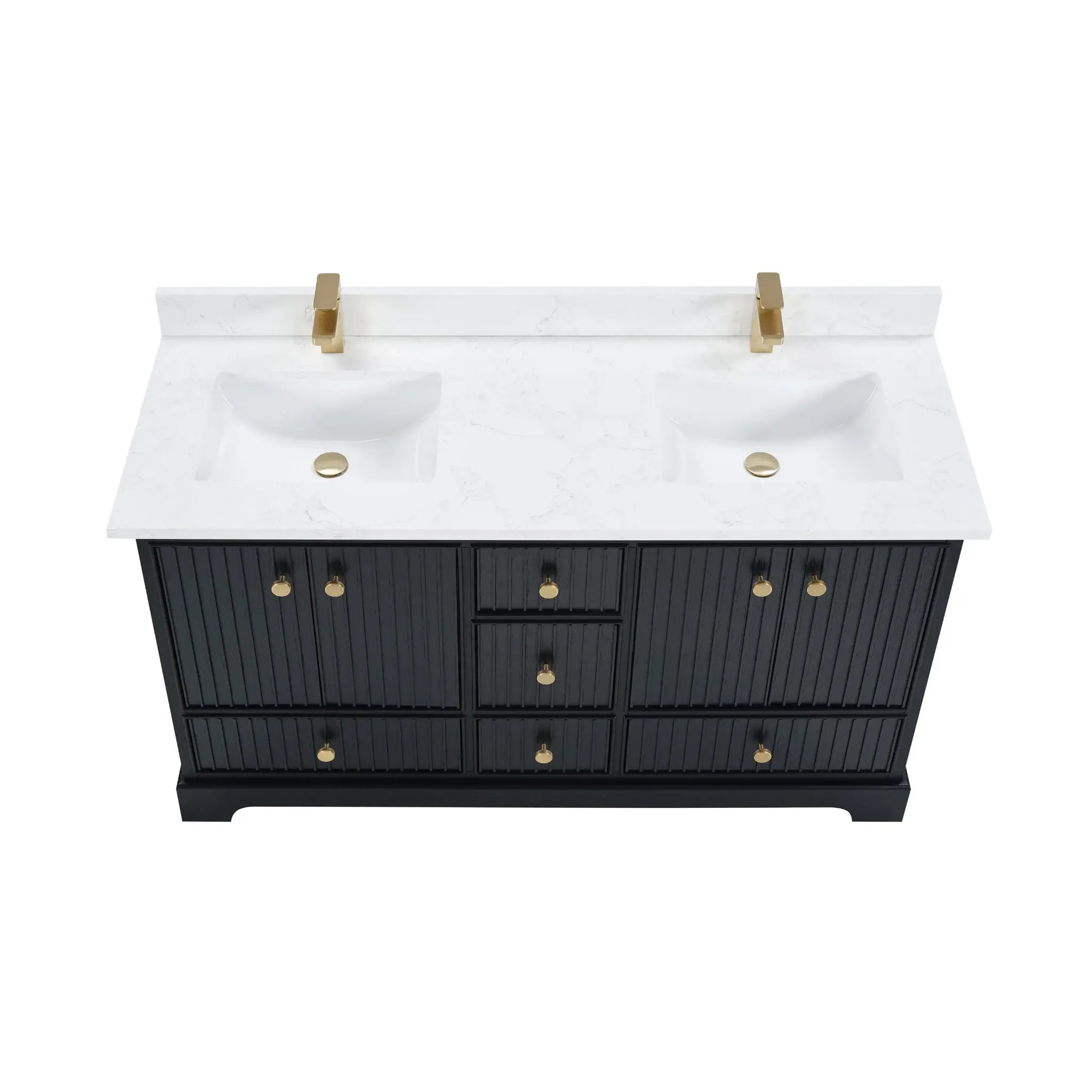 Sicily 60" Freestanding Bathroom Vanity with Sink & Countertop