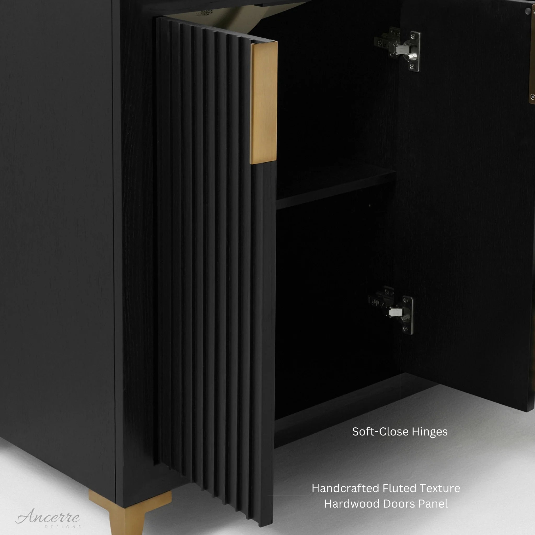 Turlington  60" Bath Vanity Set Finish with Alpine White Quartz Top